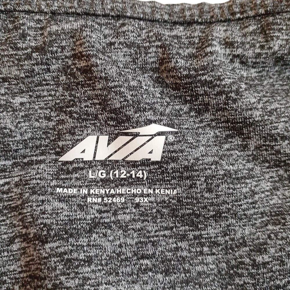 Avia Athletic Leggings Womens Size Large 12-14 Heather Gray High Waist Stretch - Picture 3 of 4